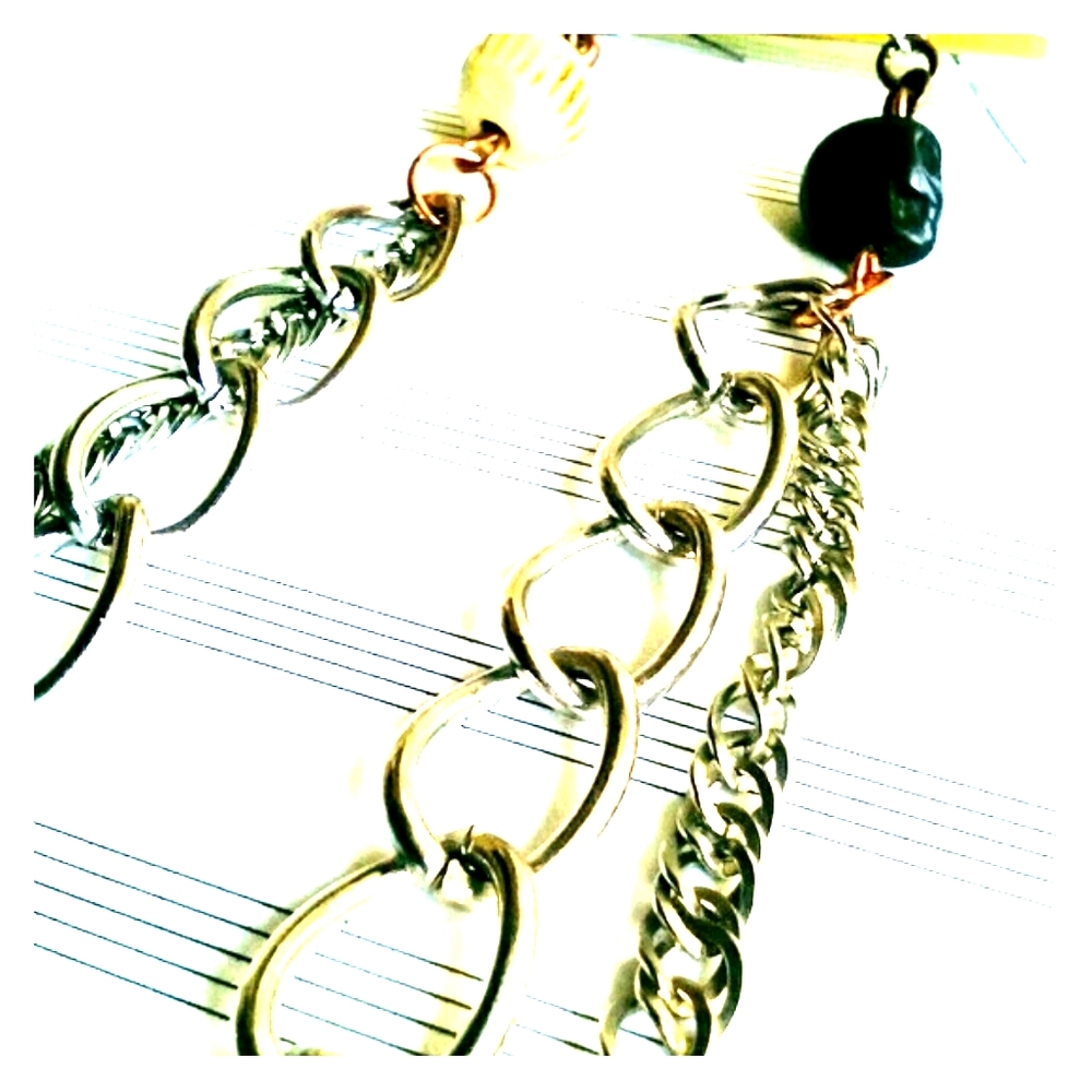 Handmade Mismatched Earrings, Chain Earrings